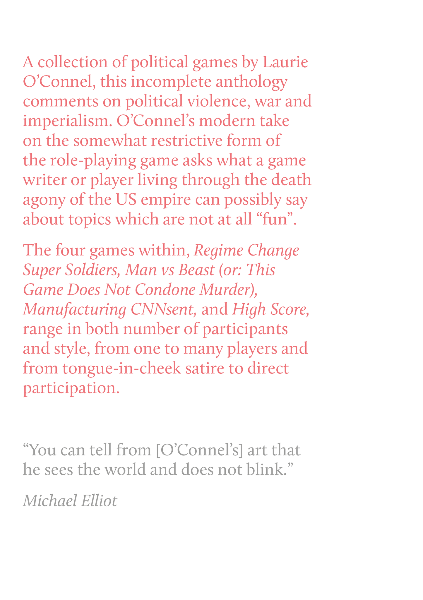 Regime Change Super Soldiers and Other Games